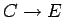 $C\rightarrow E$