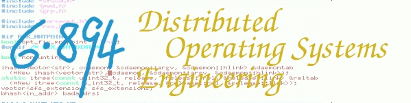 6.894: Distributed Operating Systems Engineering
